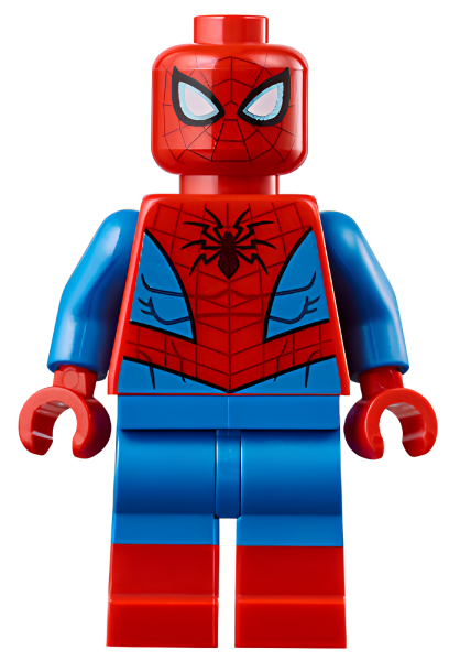 Минифигурка Lego Spider-Man - Metallic Light Blue Eye Highlights sh536 N